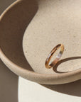 14k gold fill Heritage band. The heritage band Features a lightly hammered band to a high shine.