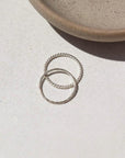 925 Sterling silver Spiral ring paired with the stacking ring