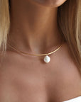 Freshwater Pearl Collarbone Necklace