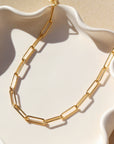 Chain Link Choker in 14k gold fill