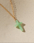 Chrysoprase Cross Charm