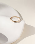Hammered Circle Ring 14k Gold