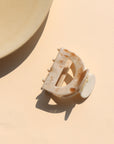 Marbled Ivory Hair Claw Clips