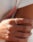 Model wearing Margot Pearl Ring