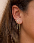 Moonstone Studs