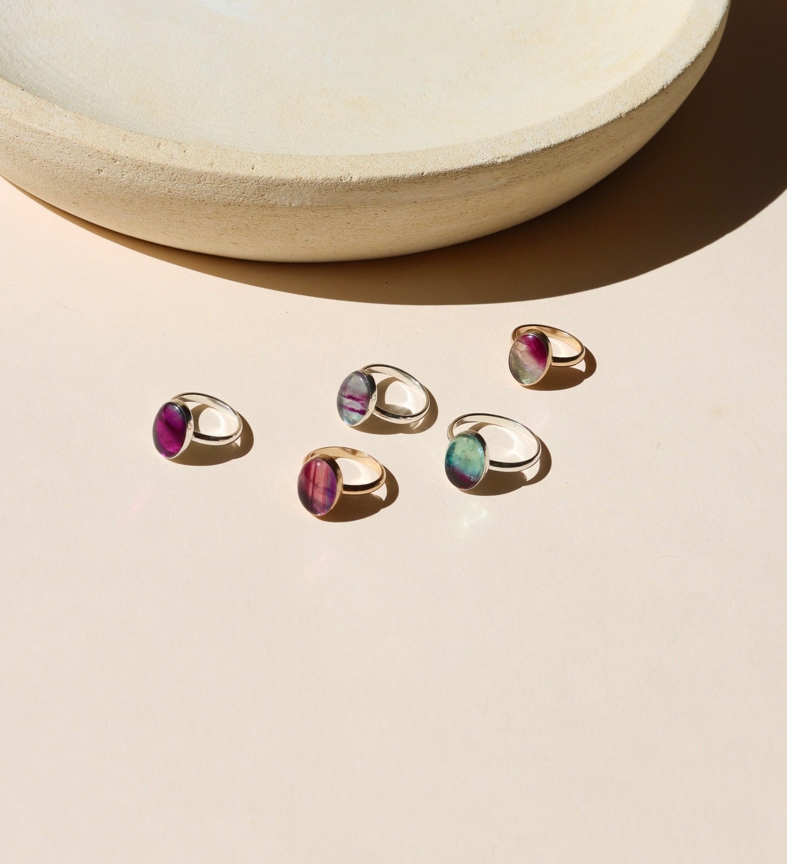Token Jewelry - 14k gold fill gemstone rings 