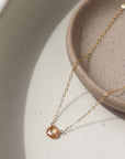 Peach Zircon Necklace