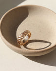 14k Gold Fill Ripple Ring