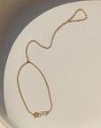 14k gold fill Gemini Hand Chain