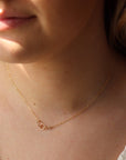 14k gold fill Lineage Necklace. This necklace features jump rings representing parents, kids, and others you are able to pick the sizing of each jump ring.