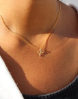 Petite Bow Charm Necklace