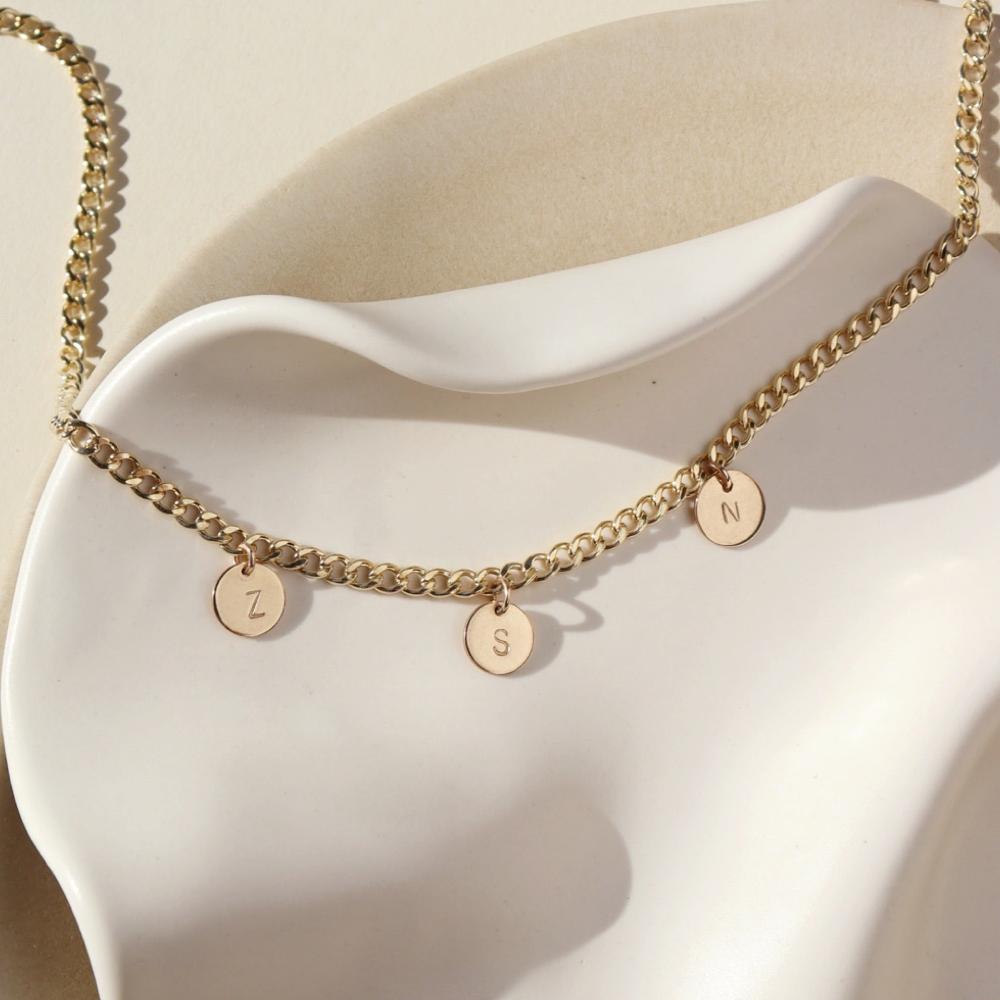 Meet the Modern Muse Initial Necklace in 14k Gold Fill. Personalize your necklace to fit you.