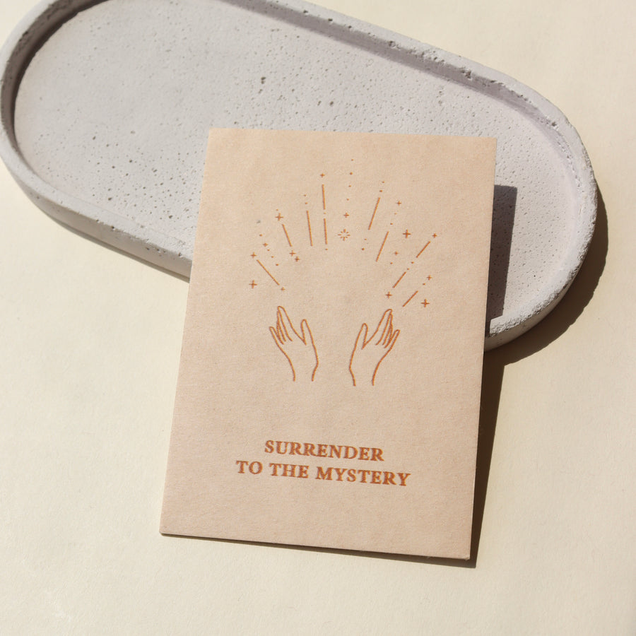 Surrender to the Mystery Mini Card