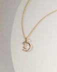 Moon + Star Charm Necklace