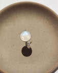 925 Sterling silver moonstone ring