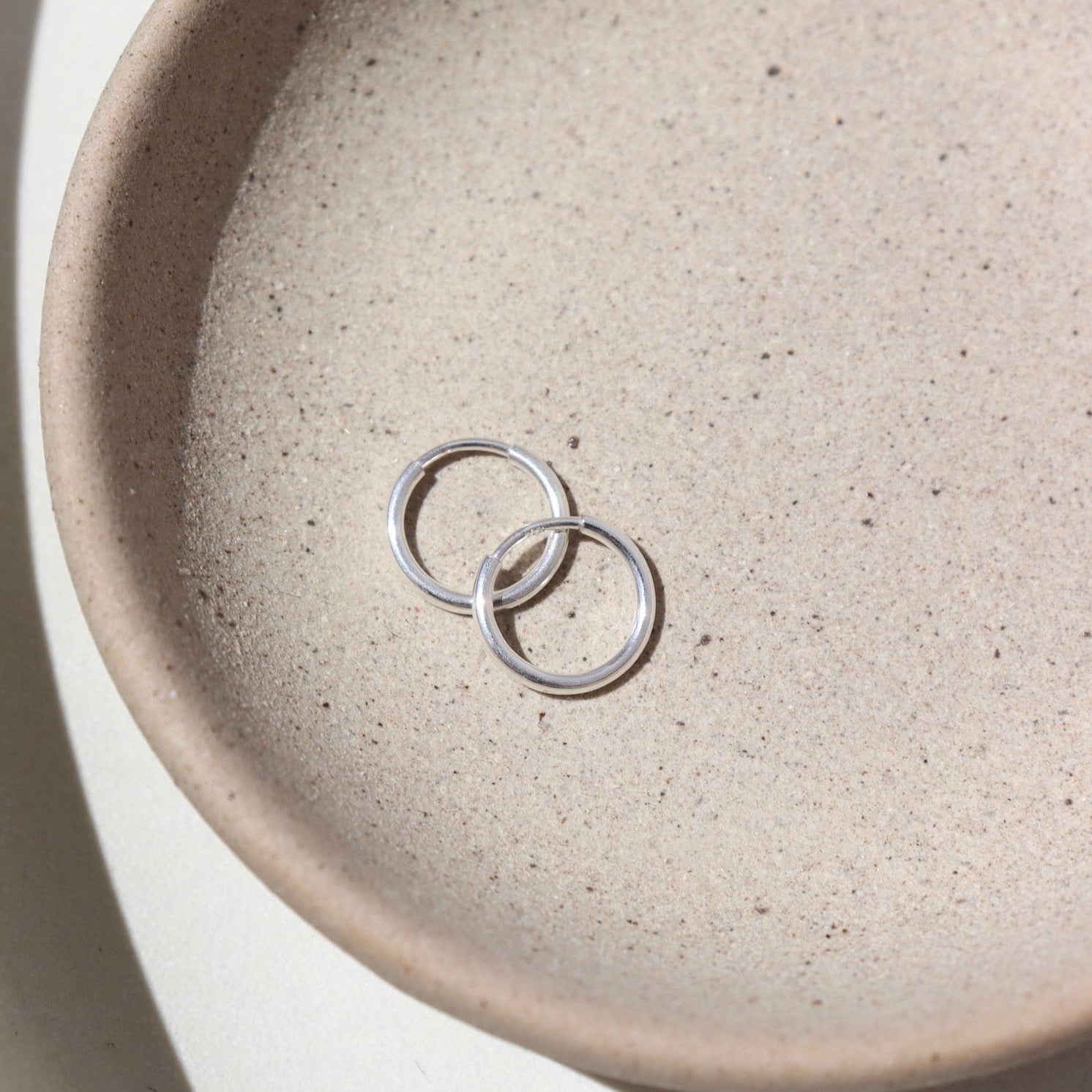 925 sterling silver Goldie Hoop size small