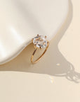 Herkimer Diamond Solitaire Ring