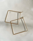 Square Hoops - Token Jewelry