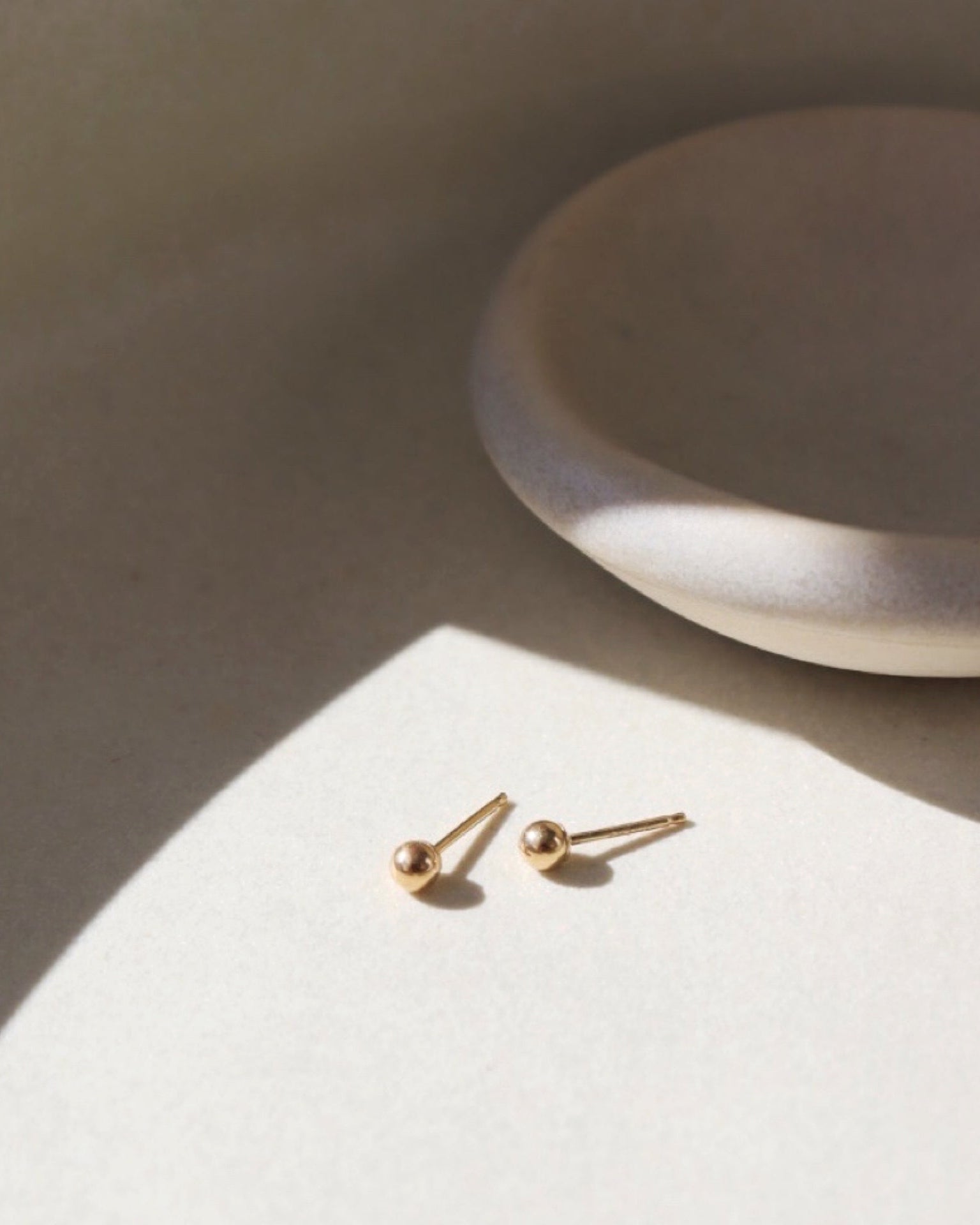 Classic Studs in 14k Gold