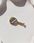 Colorful Pickleball Charm