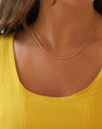 Ines Chain - Token Jewelry. Sterling Silver or 14k Gold Fill. Token Jewelry, handmade, hypoallergenic and waterproof.
