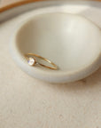 Moonstone Ring Sterling Silver or 14k Gold Fill. Token Jewelry, handmade, hypoallergenic and waterproof.