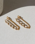 14k gold fill chain earrings | handmade by Token Jewelry in Eau Claire, Wisconsin