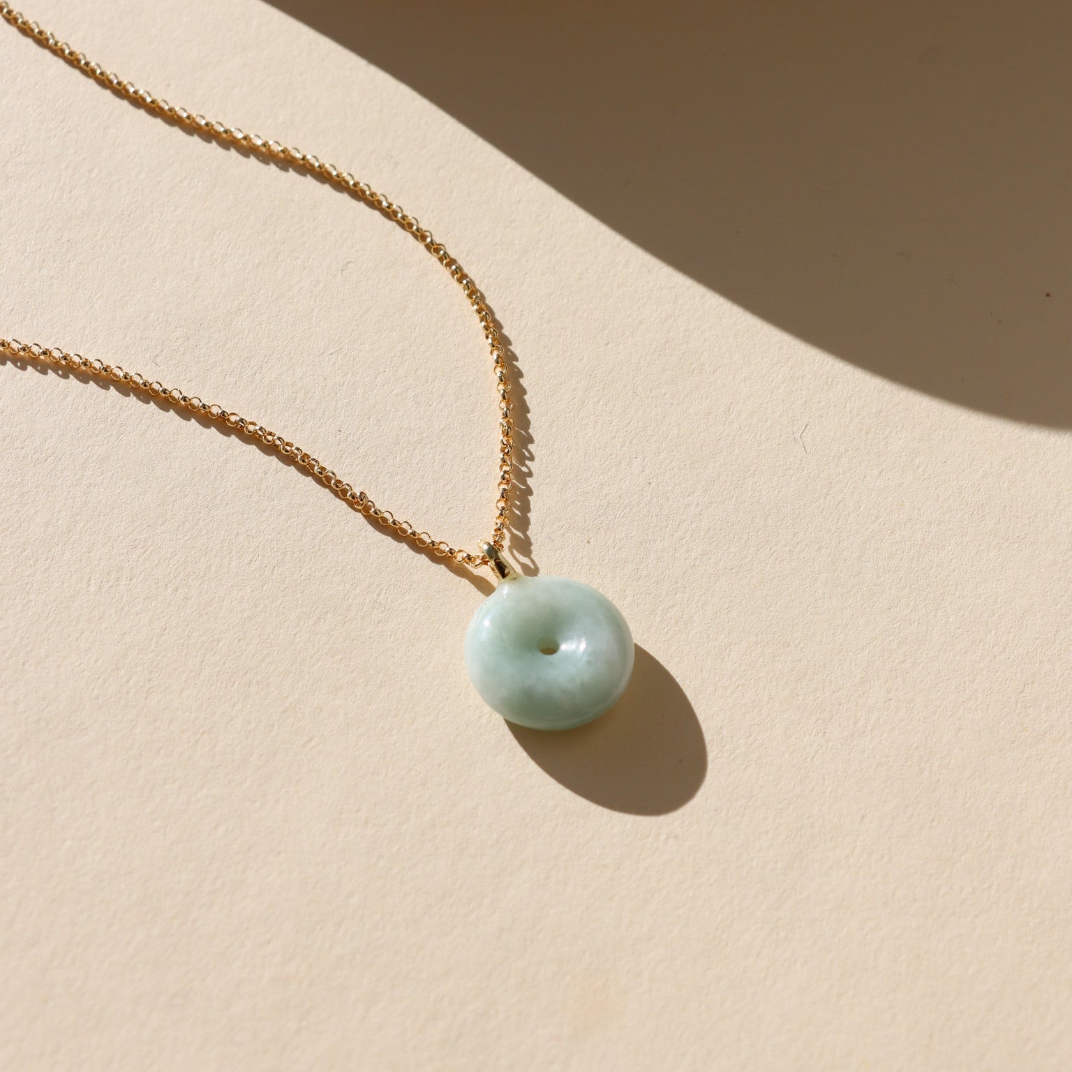 Jade Donut Charm