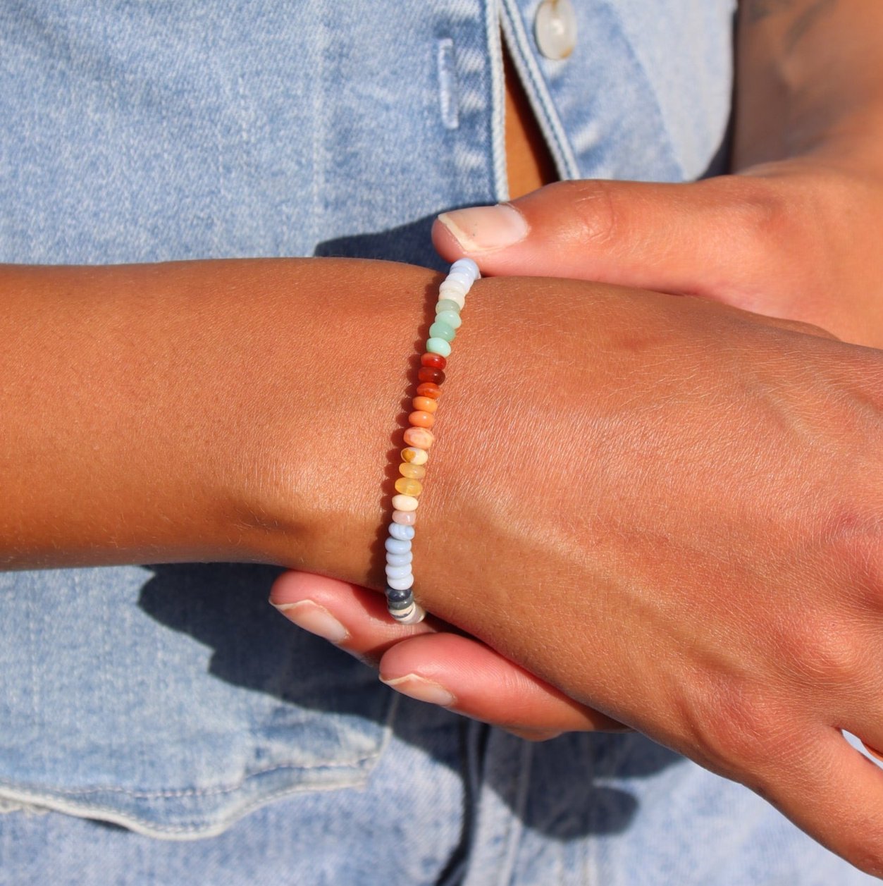Model wearing Kaleidoscope Bracelet
