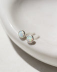 Opal studs in 925 sterling silver