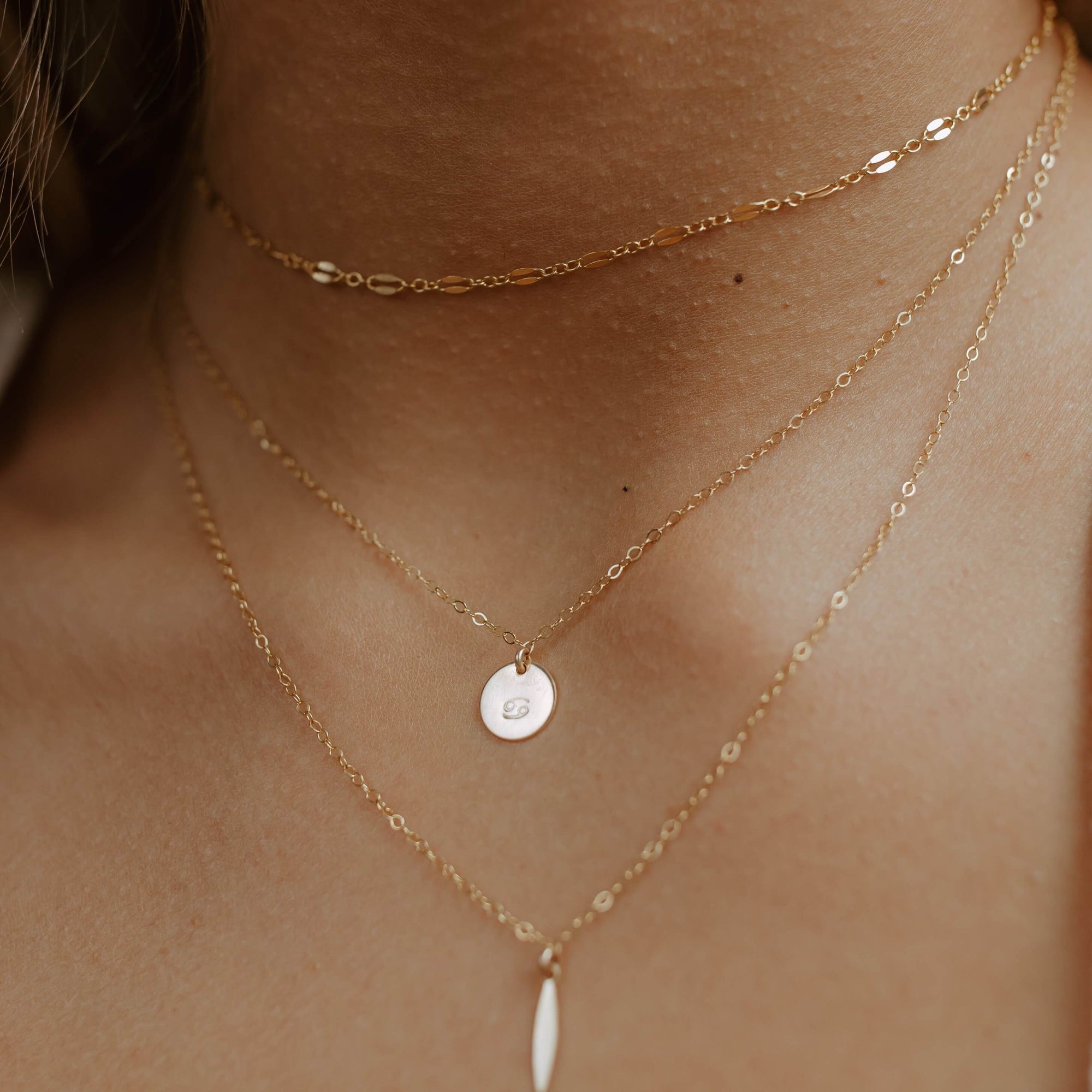 sylvie choker, token jewelry, Sylvie chain, gold filled choker, choker chain, 14k gold filled, minimal gold necklace