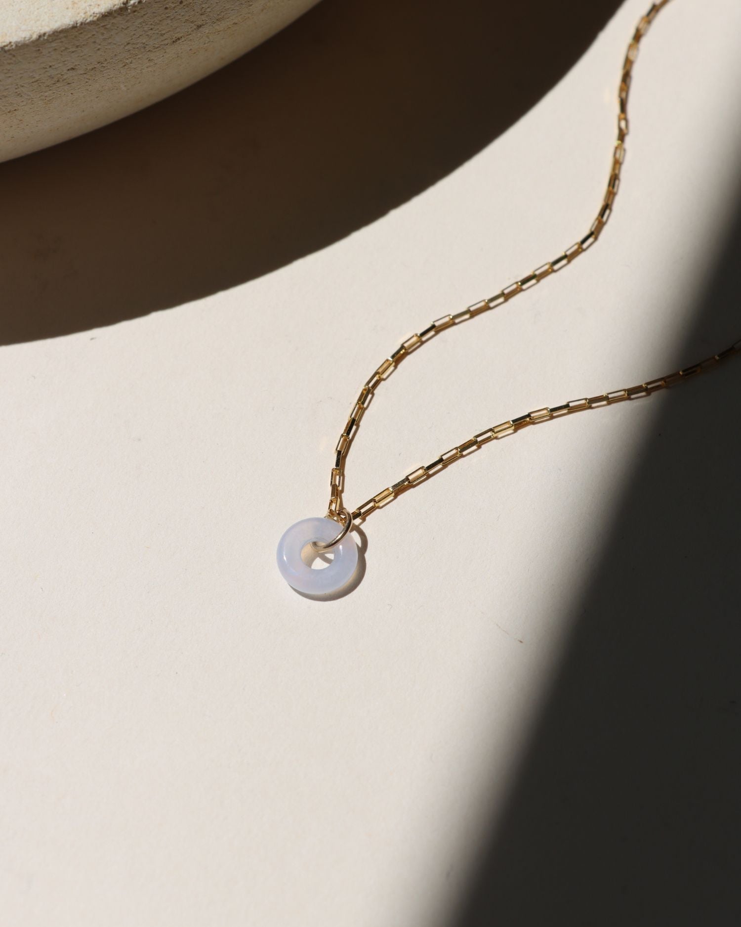 Full Circle Pendant - Chalcedony