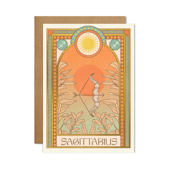 Sagittarius Zodiac Card