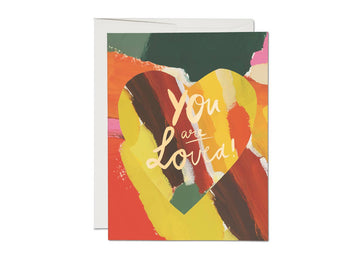 Painted Heart love greeting card